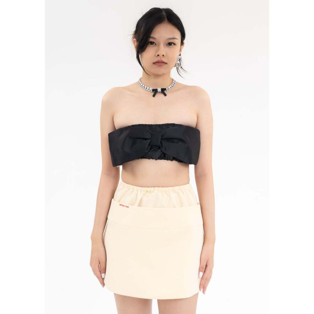 Shushu Tong black bandeau top - size US 2/ X-Small/ UK 6